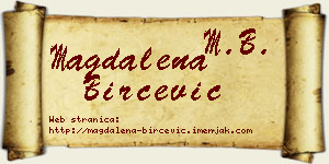 Magdalena Birčević vizit kartica